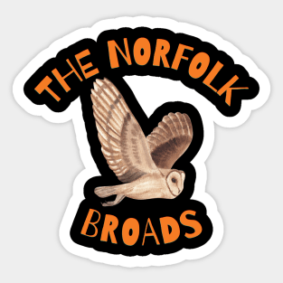 The Norfolk Broads Barn Owl Sticker